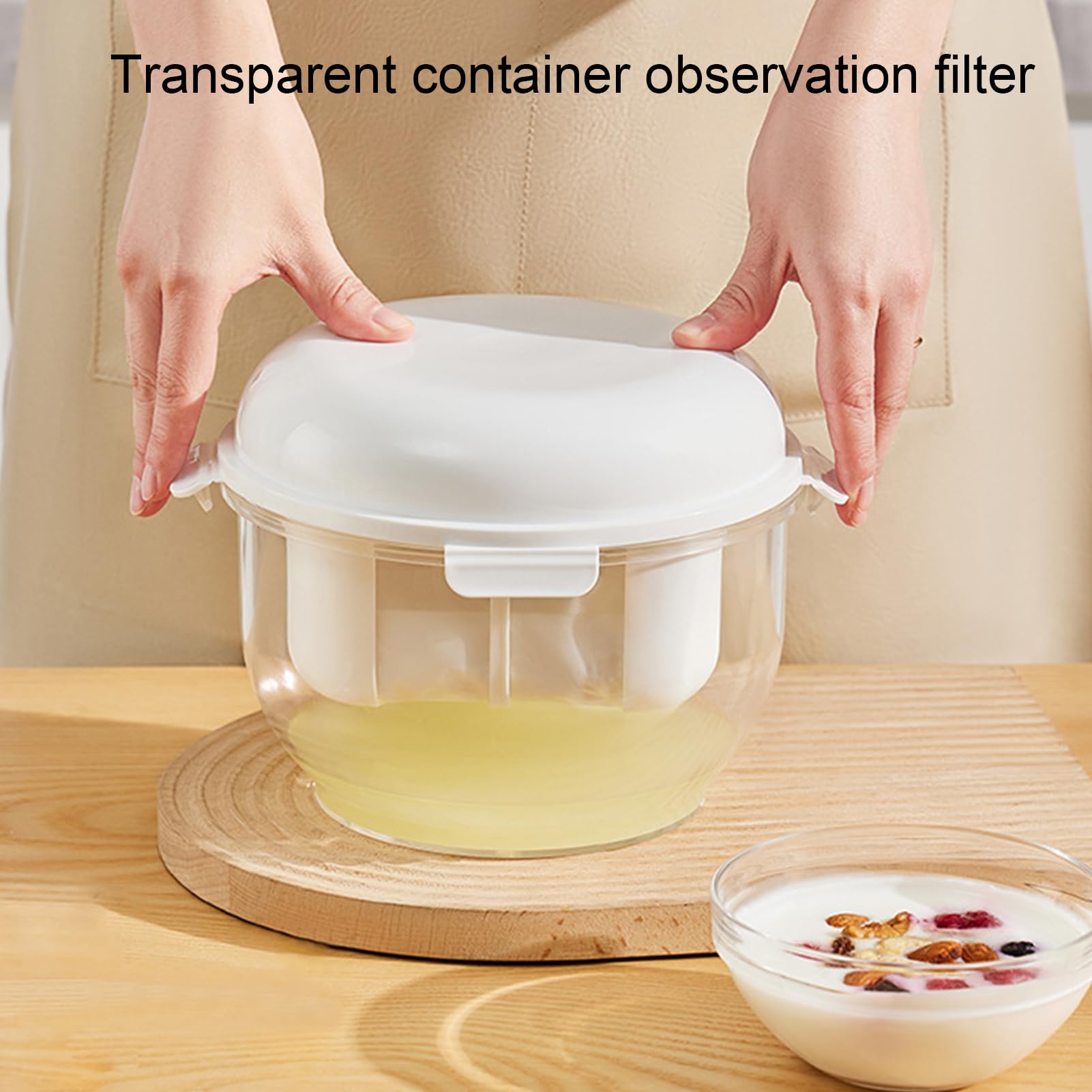 Greek Yogurt Strainer & Cheese Maker – 1100ml