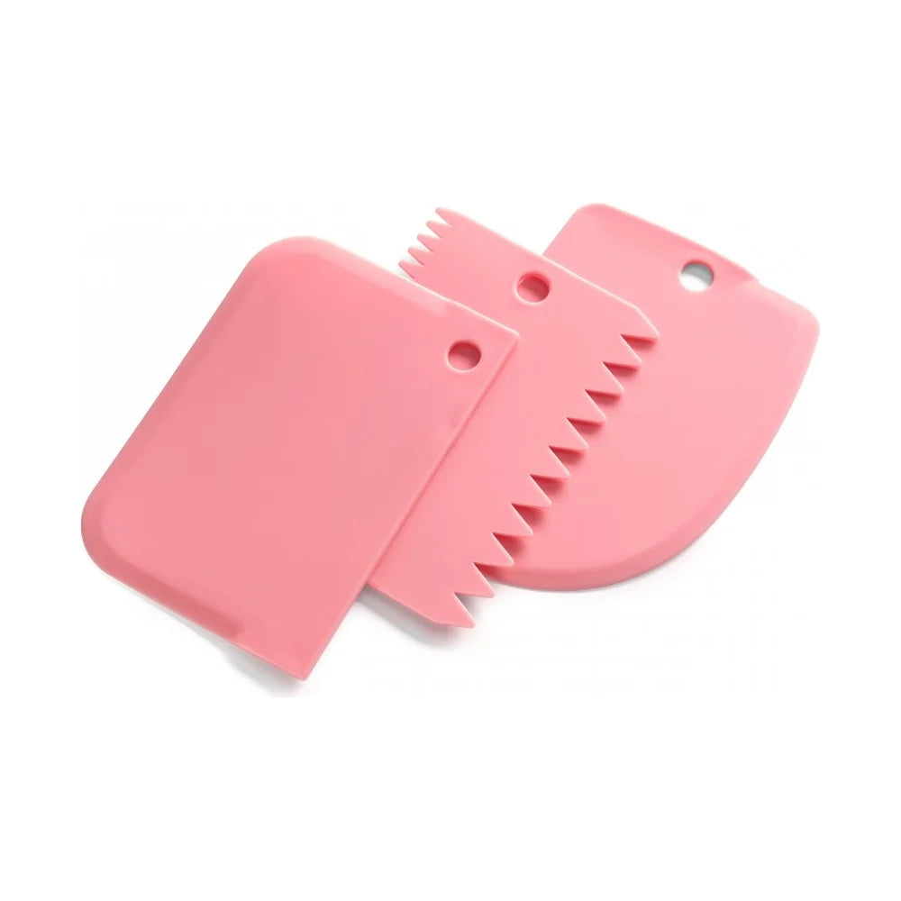 3-Piece Cake Decorating Scraper Set
