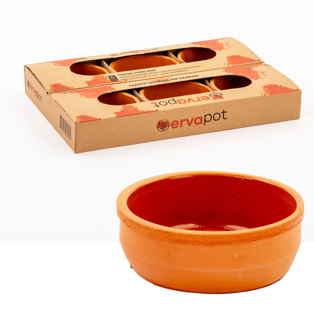 Turkish Clay Oven Bowls Set – 6 Pieces | 11cm