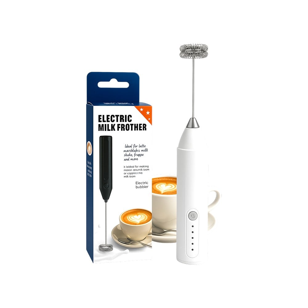 Electric Milk Frother – Handheld Coffee Foam Maker (3 Colors)