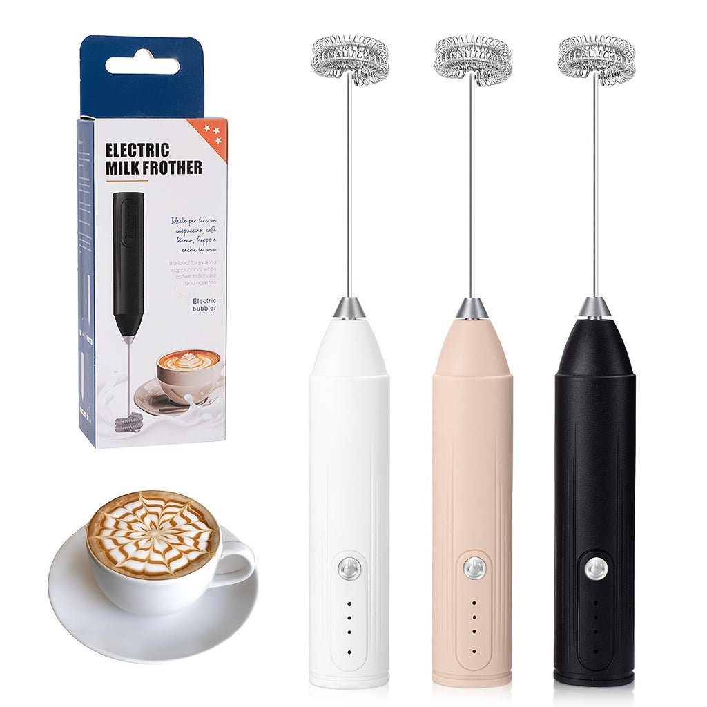 Electric Milk Frother – Handheld Coffee Foam Maker (3 Colors)