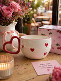 Heart Handle Ceramic Coffee Mug – Romantic Love Cup