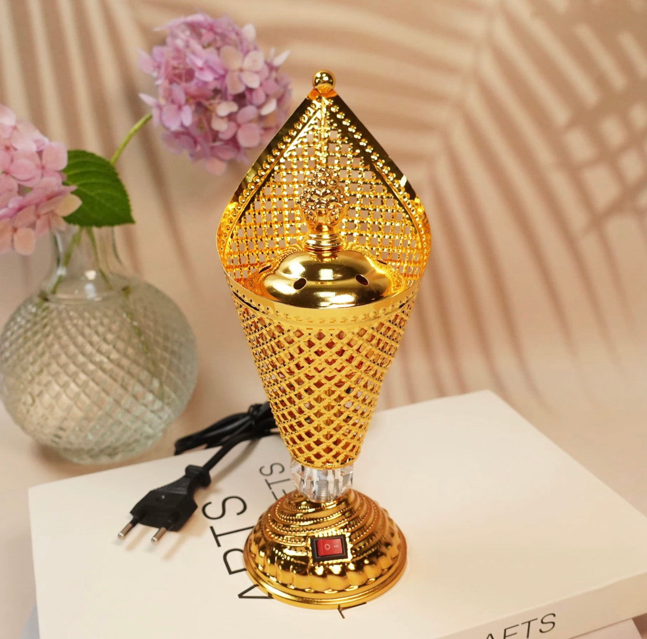 Electric Bakhoor Incense Burner – Gold